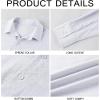 Mens Button Down Shirt Linen Cotton Shirts Casual Long Sleeve Spread Collar Lightweight Beach Plain Tops(01 White)
