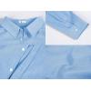 Mens Button Up Shirts Long Sleeve Linen Beach Casual Cotton Summer Lightweight Tops(1 Blue)