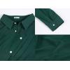 Mens Button Up Shirts Long Sleeve Linen Beach Casual Cotton Summer Lightweight Tops(1 Green)