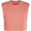 Mens Workout Cropped Tank Top Plain Vest Lightweight Basic Sleeveless Crop Tops Hot Shirts(Pink)