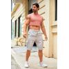 Mens Workout Cropped Tank Top Plain Vest Lightweight Basic Sleeveless Crop Tops Hot Shirts(Pink)