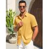 Runcati Mens Button Down Shirts Casual Short Sleeve Beach Shirt Summer Cotton Linen Lightweight Hippie Tops