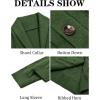 Runcati Mens Cable Knit Cardigan Sweater Shawl Collar Casual Button Down Long Sleeve Sweaters(Army Green)