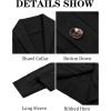 Runcati Mens Cable Knit Cardigan Sweater Shawl Collar Casual Button Down Long Sleeve Sweaters(Black)