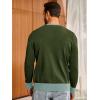 Runcati Men’s Cardigan Sweater Long Sleeve V Neck Cardigan Casul Button Down Knitted Sweaters with Pockets(Army Green)