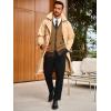 Runcati Men’s Cardigan Sweater Long Sleeve V Neck Cardigan Casul Button Down Knitted Sweaters with Pockets(Camel)