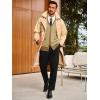Runcati Men’s Cardigan Sweater Long Sleeve V Neck Cardigan Casul Button Down Knitted Sweaters with Pockets(Light Khaki)