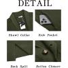Runcati Mens Cardigan Sweater Shawl Collar Cable Knit Cardiagn Long Winter Open Front Sweaters with Pockets(Army Green)