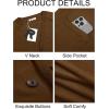Runcati Mens Cardigan Sweaters V Neck Button Down Long Sleeve Casual Cardigan Slim Fit Knit Sweater with Pockets(Brown)