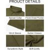 Runcati Mens Cuban Guayabera Shirts Button Down Short Sleeve Shirt Casual Mexican Summer Beach Wedding Tops with Pocket(Army Green)