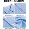 Runcati Mens Cuban Guayabera Shirts Short Sleeve Linen Casual Shirt Button Down Beach Summer Mexican Shirts(Light Blue)