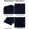 Runcati Mens Knit Button Down Shirt Casual Short Sleeve Cotton Polo Shirt Hollow Out Summer Beach Tops(Navy)