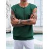 Runcati Mens Knitted Tank Tops Casual Crochet Cap Sleeve T-Shirts Summer Beach Hippie Sweater Vest