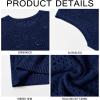 Runcati Mens Knitted Tank Tops Casual Sleeveless Hollow Out Crochet T-Shirts Muscle Summer Beach Hippie Shirts(Navy)