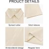 Runcati Mens Linen Shirt Guayabera Cuban Short Sleeve Button Down Cotton Summer Beach Hippie Shirts(Beige)