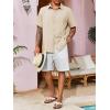 Runcati Mens Linen Shirt Guayabera Cuban Short Sleeve Button Down Cotton Summer Beach Hippie Shirts(Beige)