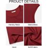 Runcati Mens Muscle Tank Tops Sleeveless Workout Gym Slim Fit Henley Shirt Casual Basic Summer Beach Tops(Burgundy)
