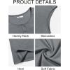 Runcati Mens Muscle Tank Tops Sleeveless Workout Gym Slim Fit Henley Shirt Casual Basic Summer Beach Tops(Grey)