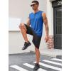 Runcati Mens Muscle Tank Tops Sleeveless Workout Gym Slim Fit Henley Shirt Casual Basic Summer Beach Tops(Royal Blue)