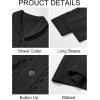 Runcati Mens Shawl Collar Cardigan Sweater Cable Knitted Button Down Sweaters Chunky Fall Winter Outwear(Black)