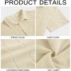 Runcati Mens Short Sleeve Guayabera Shirts Linen Cotton Button Down Mexican Embroidered Cuban Wedding Shirt Summer Beach Tops(04 Beige)