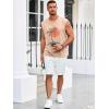 Runcati Mens Sleeveless Tank Tops Workout Gym Muscle Shirts Palm Tree Vintage Hawaiian Summer Beach T Shirts(Khaki)