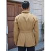 Runcati Mens Trench Coat Double Breasted Notched Lapel Jacket Casual Belted Windbreaker Overcoat(Khaki)
