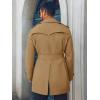 Runcati Men’s Trench Coat Double Breasted Notched Lapel Long Jacket Belted Windbreaker Casual Slim Fit Overcoat(Camel)