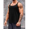 Runcati Mens Workout Tank Top Y-Back Sleeveless Gym Training Athletic T-Shirts