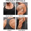 Runcati Mens Workout Tank Top Y-Back Sleeveless Gym Training Athletic T-Shirts