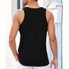 Runcati Mens Workout Tank Tops Gym Sleeveless Shirts Palm Tree Vintage Style T-Shirt(Black)