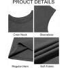 Runcati Mens Workout Tank Tops Sleeveless Muscle Cut Off Shirt Athletic Gym T Shirts(Dark Gray)