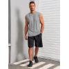 Runcati Mens Workout Tank Tops Sleeveless Muscle Cut Off Shirt Athletic Gym T Shirts(Light Gray)