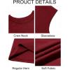Runcati Mens Workout Tank Tops Sleeveless Muscle Cut Off Shirt Athletic Gym T Shirts(Wine Red)