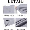 Runcati Mens Workout Tank Tops Summer Gym Muscle Ribbed Sleeveless Henley Shirt Casual Knitted Slim Fit Beach Tee(Light Grey)