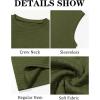 Runcati Men’s Workout Tank Tops Waffle Casual Sleeveless T Shirts Gym Cut Off Beach Summer Tee(Army Green)