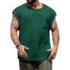 Runcati Mens Knitted Tank Tops Casual Crochet Cap Sleeve T-Shirts Summer Beach Hippie Sweater Vest