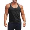 Runcati Mens Workout Tank Top Y-Back Sleeveless Gym Training Athletic T-Shirts