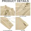 Mens Medieval Pirate Shirt Steampunk Retro Renaissance Viking Long Sleeve Lace Up Mercenary Halloween Scottish Tops(Beige)