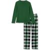 Runcati Mens 2 Piece Pajama Set Plaid Sleepwear PJ Relaxed Fit Stretch Lounge Nightwear Sets(Green)