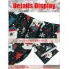 Runcati Mens Christmas Pajama Pants Fleece PJ Lounge Pants Holiday Party Sleepwear(Black)