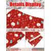 Runcati Mens Christmas Pajama Pants Fleece PJ Lounge Pants Holiday Party Sleepwear(Red)