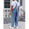 Runcati Men’s Denim Bib Overall Jean Romper Trousers Adjustable Strap Workwear Slim Fit Jumpsuit(B-blue)
