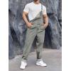 Runcati Men’s Denim Bib Overall Jean Romper Trousers Adjustable Strap Workwear Slim Fit Jumpsuit(Grey)