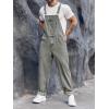 Runcati Men’s Denim Bib Overall Jean Romper Trousers Adjustable Strap Workwear Slim Fit Jumpsuit(Grey)
