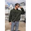 Runcati Mens Fuzzy Sherpa Pullover Hoodie Sweatshirts Long Sleeve Sport Front Pocket Military Fall Outwear Winter Hooded(02 Green)