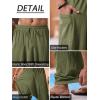 Runcati Mens Harem Pants Baggy Hippie Casual Cotton Linen Loose Boho Yoga Beach Drop Crotch Trouser(Army Green)