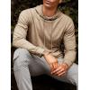 Runcati Mens Lightweight Hoodies Pullover Long Sleeve Casual Workout Athletic Shirt Hooded Sweatshirts(Khaki)
