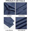 Runcati Mens Lightweight Hoodies Pullover Long Sleeve Casual Workout Athletic Shirt Hooded Sweatshirts(Navy)
