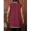 Runcati Mens Medieval Costume Pirate Renaissance Sleeveless Tunic Knight Viking Halloween LARP Shirts(Burgundy)